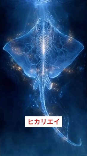 深海に浮かぶ発光体…巨大エイ型怪異「ヒカリエイ」｜出会ったら危険な未確認生物…