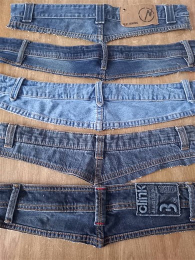 Recycled Denim Scraps: Upcycled Jeans for Quilting, Crafts - Set of 5 - Etsy