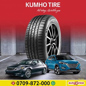 Ready for world-class adventures? Kumho passenger tyres are developed with eco-friendly tech for smaller cars, enhancing fuel efficiency, comfort, and wet-weather grip. For thrill-seekers, the All-Terrain tyres redefine capability with cutting-edge traction and stability. Plus, enjoy a 1-year FREE tyre damage guarantee on every tyre purchase. https://auto-xpress.co.ke/tyres/ #KumhoTyres #AutoXpressKenya | AutoXpress Kenya | Facebook