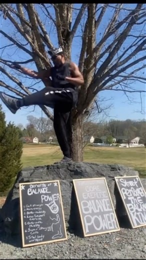 Powerful Balance Strength Display! #balancefitness #shortsvideo