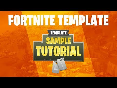 FREE Fortnite Logo Template and Tutorial