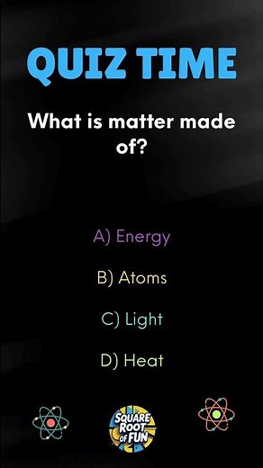 Matter and Energy...