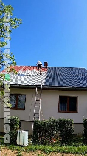 NOWY KOLOR DACHU | Malowanie dachu z blachy, malowanie natryskowe Graco | DOMINIK MALUJE