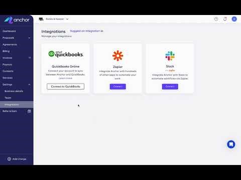 Integrating QuickBooks Online with Anchor