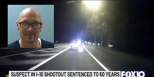 Suspect in 2022 I-10 shootout sentenced to 50 years in prison