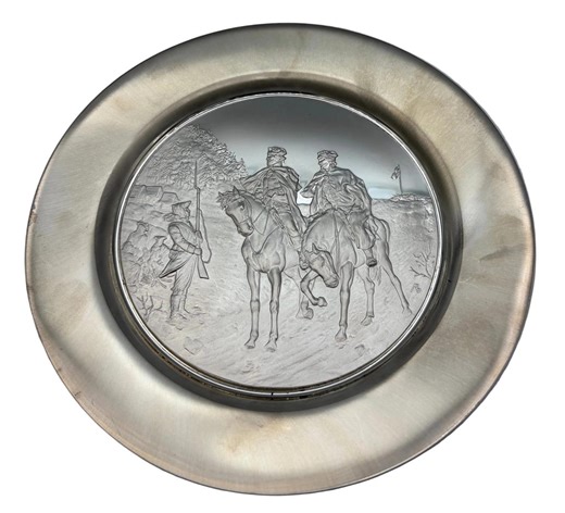 Vintage Hamilton Mint "washington at Valley Forge" Pewter Plate - Etsy