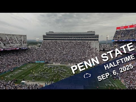 The Penn State Blue Band halftime show. 9/6/2025.