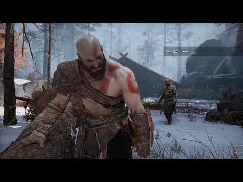 Kratos vs Baldur – First Epic Fight | God of War Full Battle (4K)