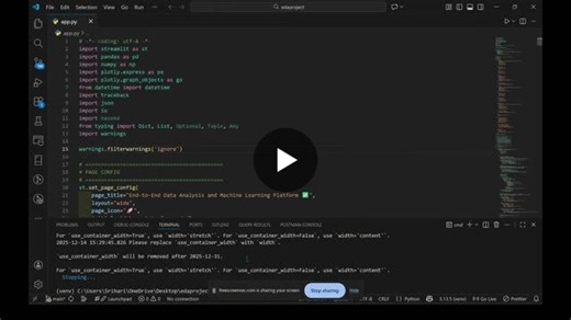 Building an End-to-End Automated Data Analytics Platform