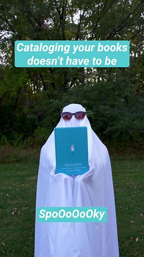 Cataloging your books doesn’t have to be spoOoOky 👻 Scan them into the Libib app today! #Libib #libibpro #booktok #bookish #lending #circulation #libibapp #library #catalog