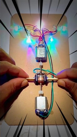 Dc motor project #dcmotor #homemade #project