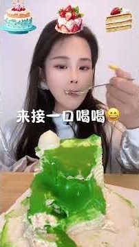 Asmr🍰Eating 🍰 Homemade Creamy Butter Cake — So Tender It Feels Like Clouds！#ASMR