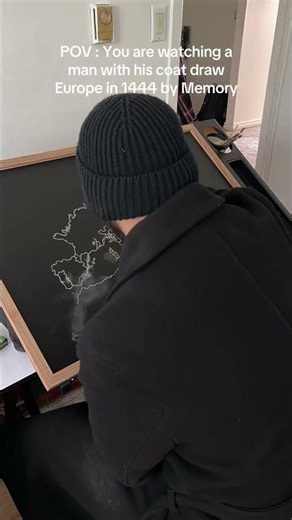 Drawing Europe in 1444 from Memory