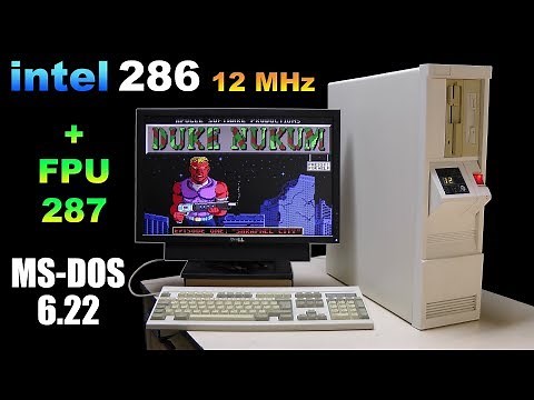 intel 286 build with 287 + MS DOS 6.22 - RETRO Hardware