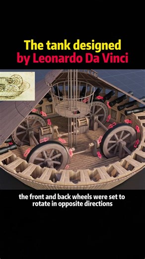79K views · 405 reactions | The tank designed by Leonardo Da Vinci usa science knowledge MindMinds | science.enthusias | Facebook