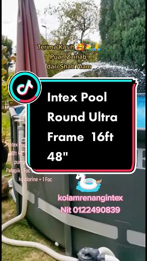 Intex Pool round ultra frame🏊🤽 16ft 48