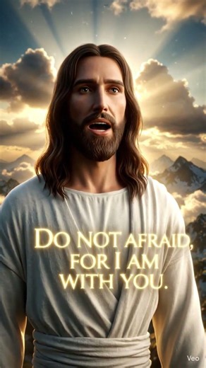 Jesus stands in a flowing white robe #jesus #god