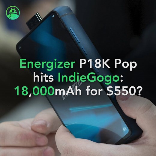 Energizer P18K Pop hits IndieGogo: Who wants an 18,000mAh phone for $550? Read more: http://andauth.co/oxEkRv | Android Authority