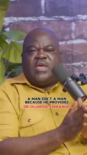A man isn’t a man because a man because he provides!Dr olumide Emmanuel speaks on the diversity and functionality of Man and a Woman in marriage.Podcast: @thehonestbunchpodcast #relationshipadvice #thehonestbrunchshow #commonsensetelevision #mycstvglobal #drolumideemmanuel #olumideemmanuel | OLUMIDE EMMANUEL