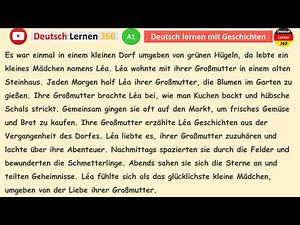 deutsch lernen | Deutsch für Anfänger A1 | Deutsch Lernen Durch Dialog | Léas Jahreszeitenabenteuer