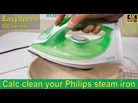 Steam iron dripping? How to remove the calcium build up on your Philips EasySpeed iron - Calc Clean
