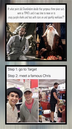 Dumbledore Glow-Up 😂 | Wizard Fashion vs Real Life Chris Meme | Funny Crossover#shorts #viral#comedy