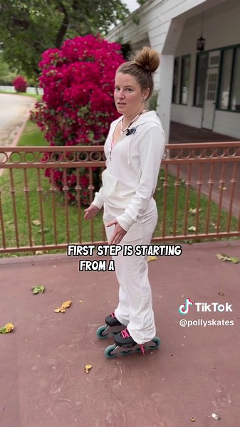 How to crossover around a turn to gain speed on rollerblades!! Step by step!! 😃⭐️ #rollerblade #movefreely #skate #fitness #rollerskating #inlineskating #rollerblading #tipsandtricks ✨certified skate instructor✨