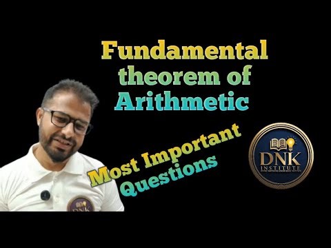 Fundamental theorem of Arithmetic chapter 1 class 10 Real numbers Class 10th