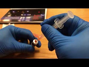 Drawing medication from a vial