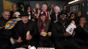 Aerosmith, Jimmy Fallon, and The Roots sing their hit "Walk This Way" with classroom instruments! | WITN-TV