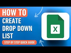 How to Create a Drop Down List in Excel (Easy Tutorial)