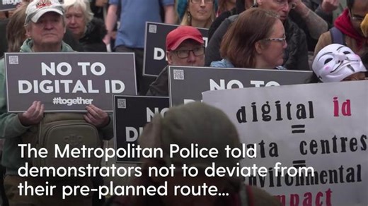 Thousands march against digital ID plans