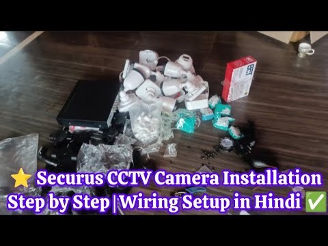 Securus cctv camera installation cctv camera installation cctv wire connection BNC dc pin#technology