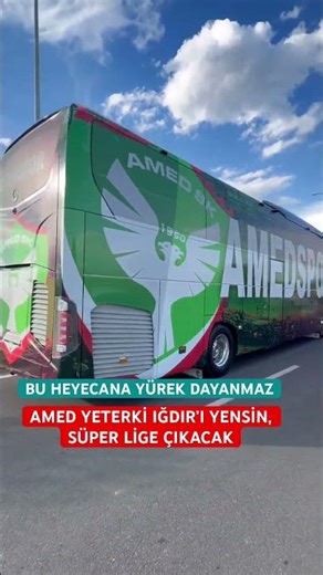 Amed will be promoted to the Super League if they beat Iğdır tomorrow.