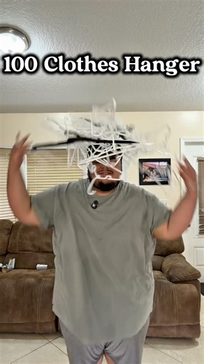 How Many Clothes Hangers to hide me? #shorts
