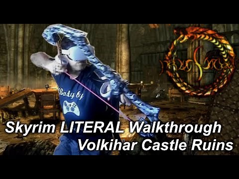 Castle Volkihar Ruined Tower - Skyrim LITERAL Walkthrough