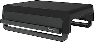 Fellowes Breyta Ergonomic Height Adjustable Stand for Monitor/Laptop, Black