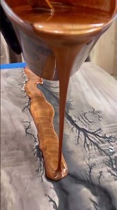 Pouring a Fractal Burning Table | Epoxy Resin Pours