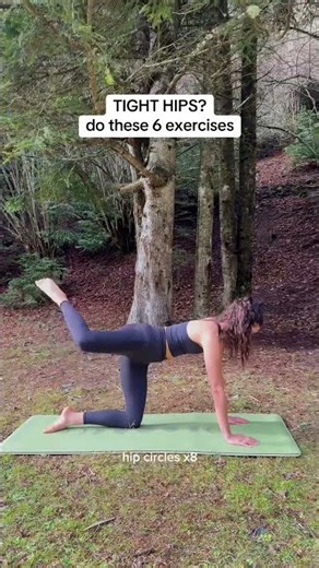 6 esy exercises to improve hip mobility and flexibility.•#yoga #yogaroutine