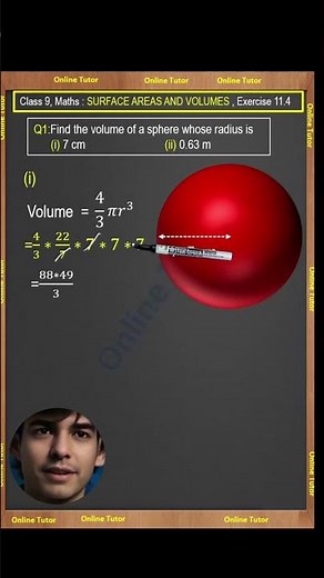 Q1_i, Ex 11.4, class 9 Math, Surface Areas And Volumes.