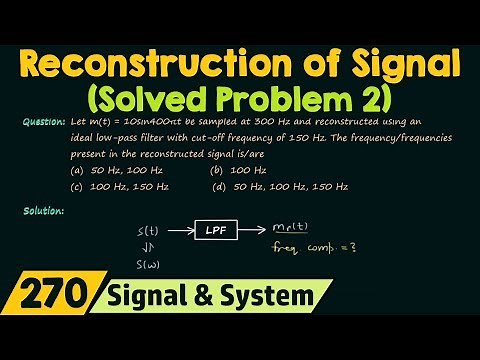 Reconstruction of Signals (Solved Problem 2)