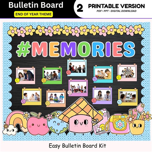 End of the Year Bulletin Board | May Bulletin | End of the Year Craft | Editable