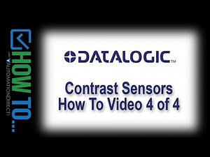 Datalogic TL Series Contrast Sensor Setup - How To 4 of 4 from AutomationDirect