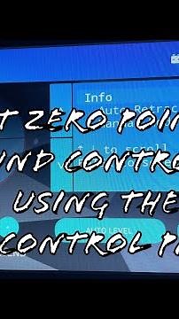 How to reset the zero point on the LCI Ground Control 3.0 using the OneControl panel.