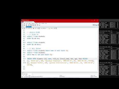Live Coding My Sql