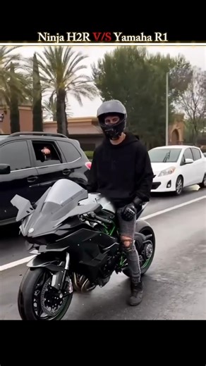ninja h2r v/s yamaha R1 exhaust sound 🥵#shorts