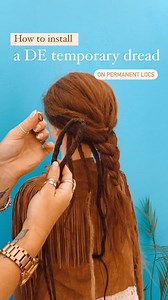 20K views · 113 reactions | How to install DE temporary dreads on...