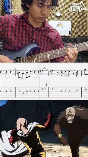 ⚡ One Punch Man – The Hero (Bridge + Chorus Vocal Melody on Guitar + Tabs)