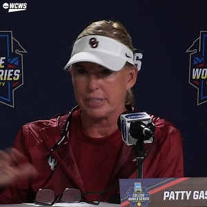 “I couldn’t be more proud. I’m the luckiest coach in the world really.” 🗣️ Patty Gasso #WCWS x @Oklahoma Softball | NCAA Softball