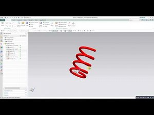 Siemens Nx Create spring in NX siemens 10 PLM software